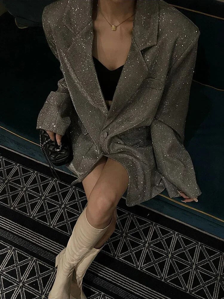 Levoire | Blazer scintillant élégant pour femmes