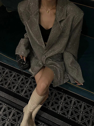 Levoire | Blazer scintillant élégant pour femmes