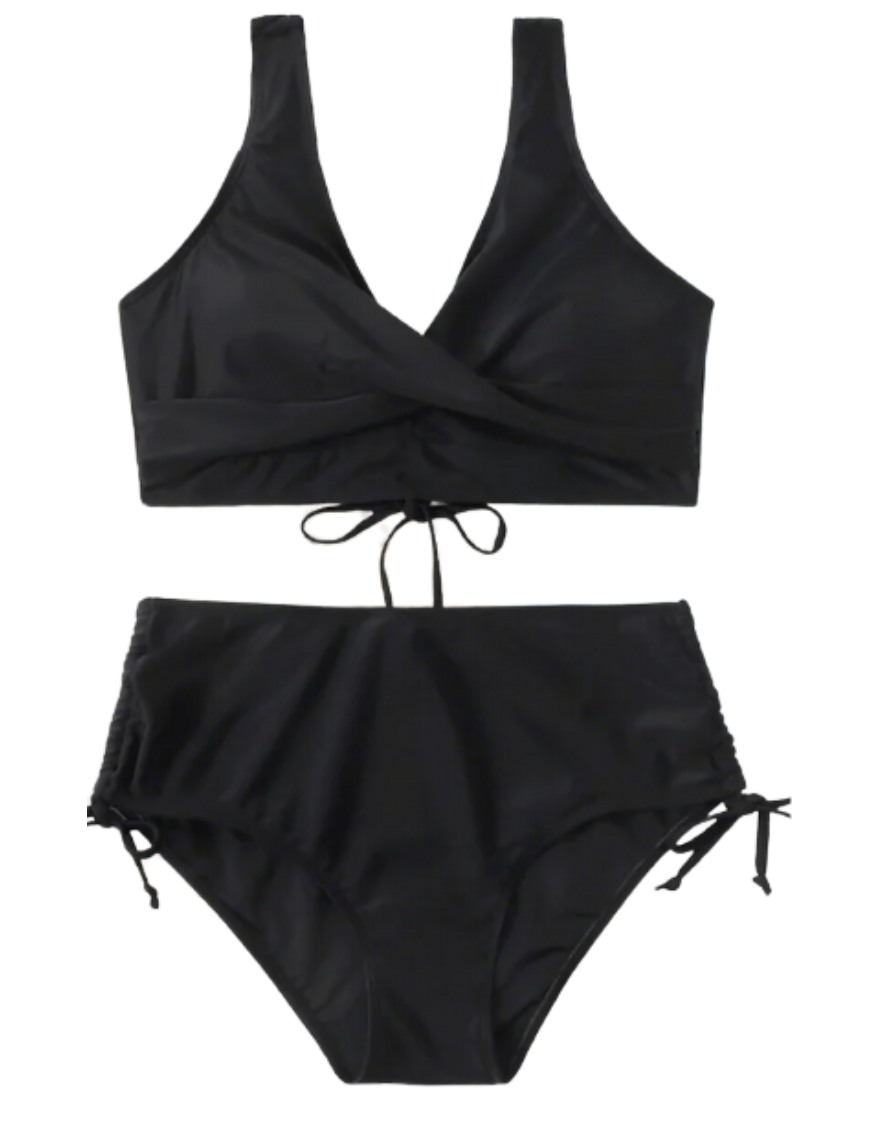 Levoire | Femmes Ensemble de Bikini Tendance 2 Pièces pour l'Été pour Femmes Noir