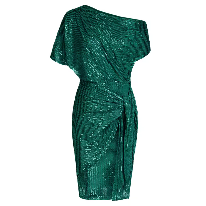 Levoire | Robe élégante en sequins ajustée pour femmes Vert