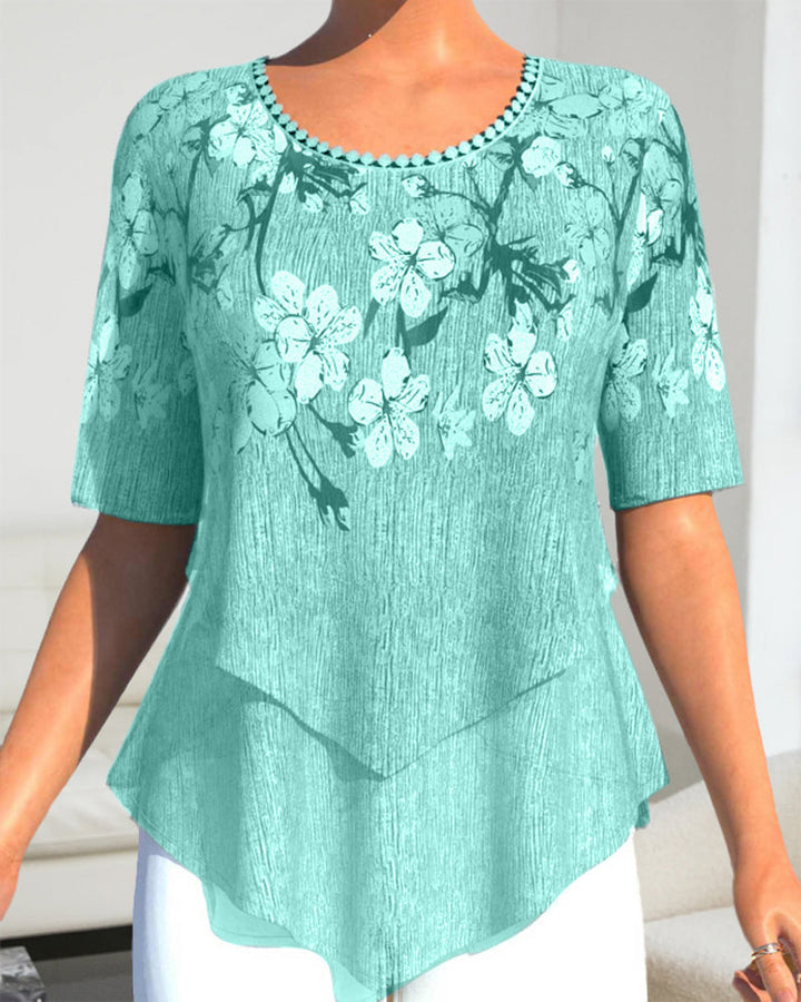 Levoire | Haut à motifs Vert