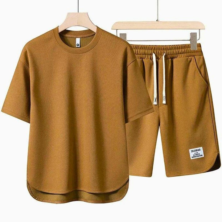Levoire | Robe color block Noix de pécan