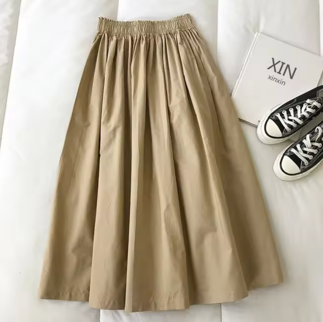 Levoire | Jupe Ample Taille Haute Khaki