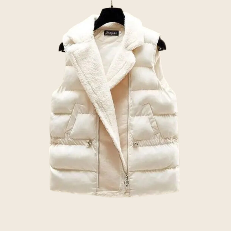 Levoire | Pull Blanc Trisatz Pour Femmes Gilet Beige