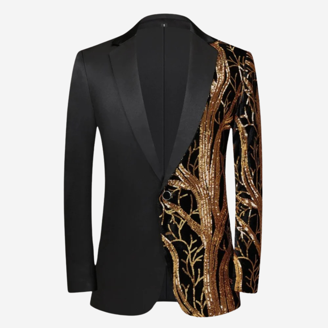 Levoire | Luxe Blazer Pailleté Or