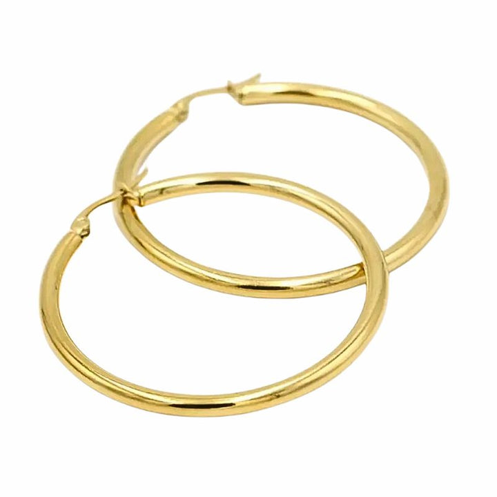 Levoire | Grandes Boucles D'Oreilles Dorées (40 Mm) Bibi Or 40mm