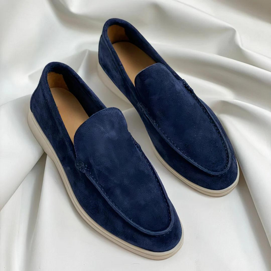 Levoire | Élégants mocassins d'été Bleu marine