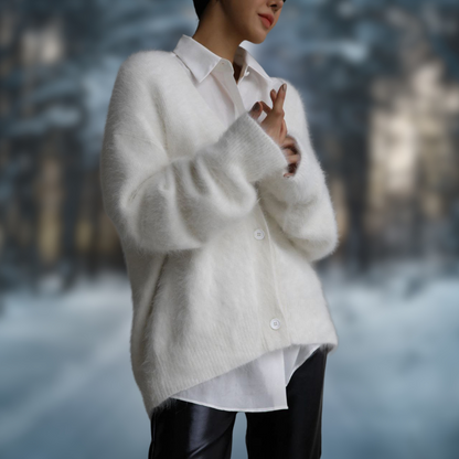 Levoire | Cardigan automnal à la mode Bianco