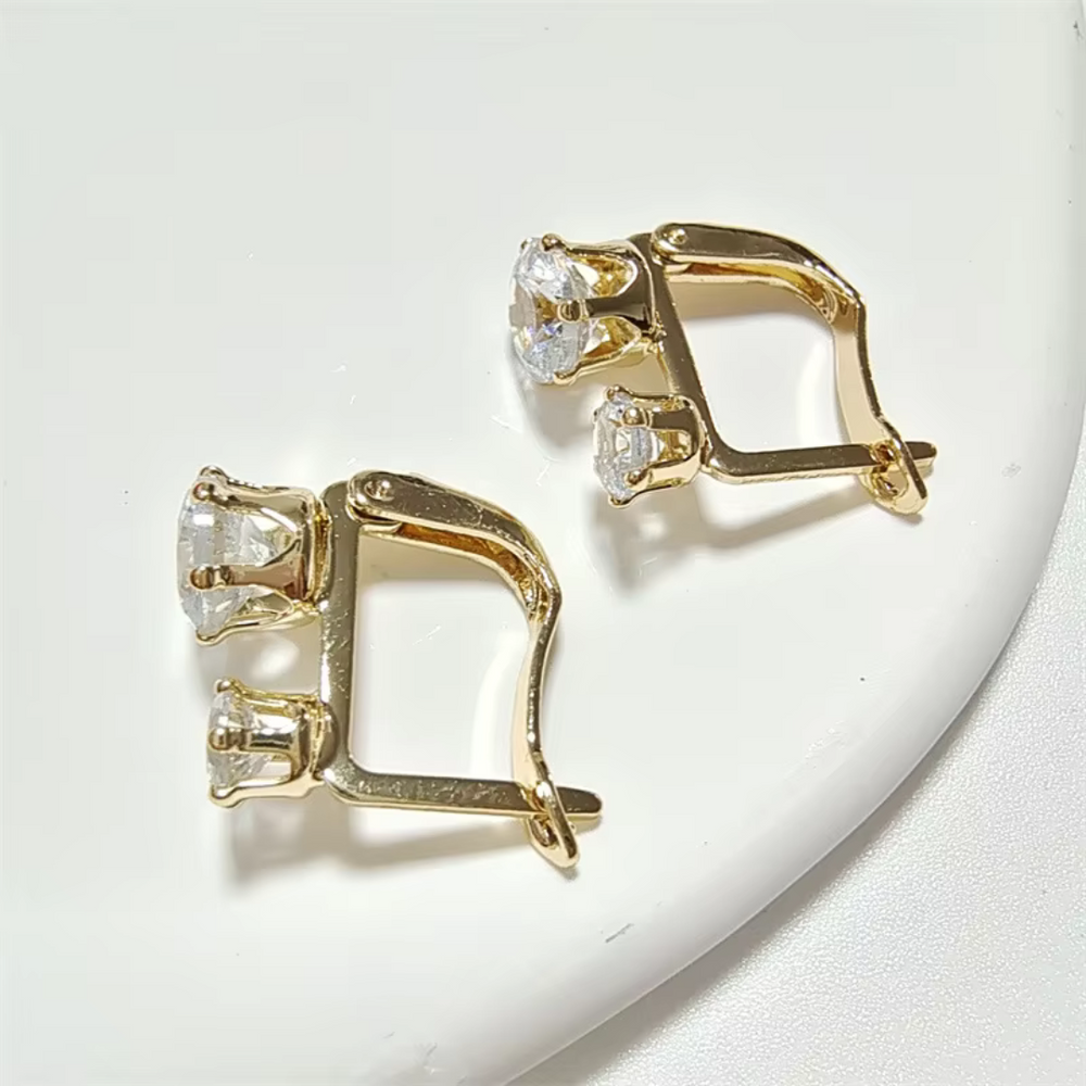 Levoire | Collecte De Vin Rouge Zirkonia Boucles D'Oreilles Or