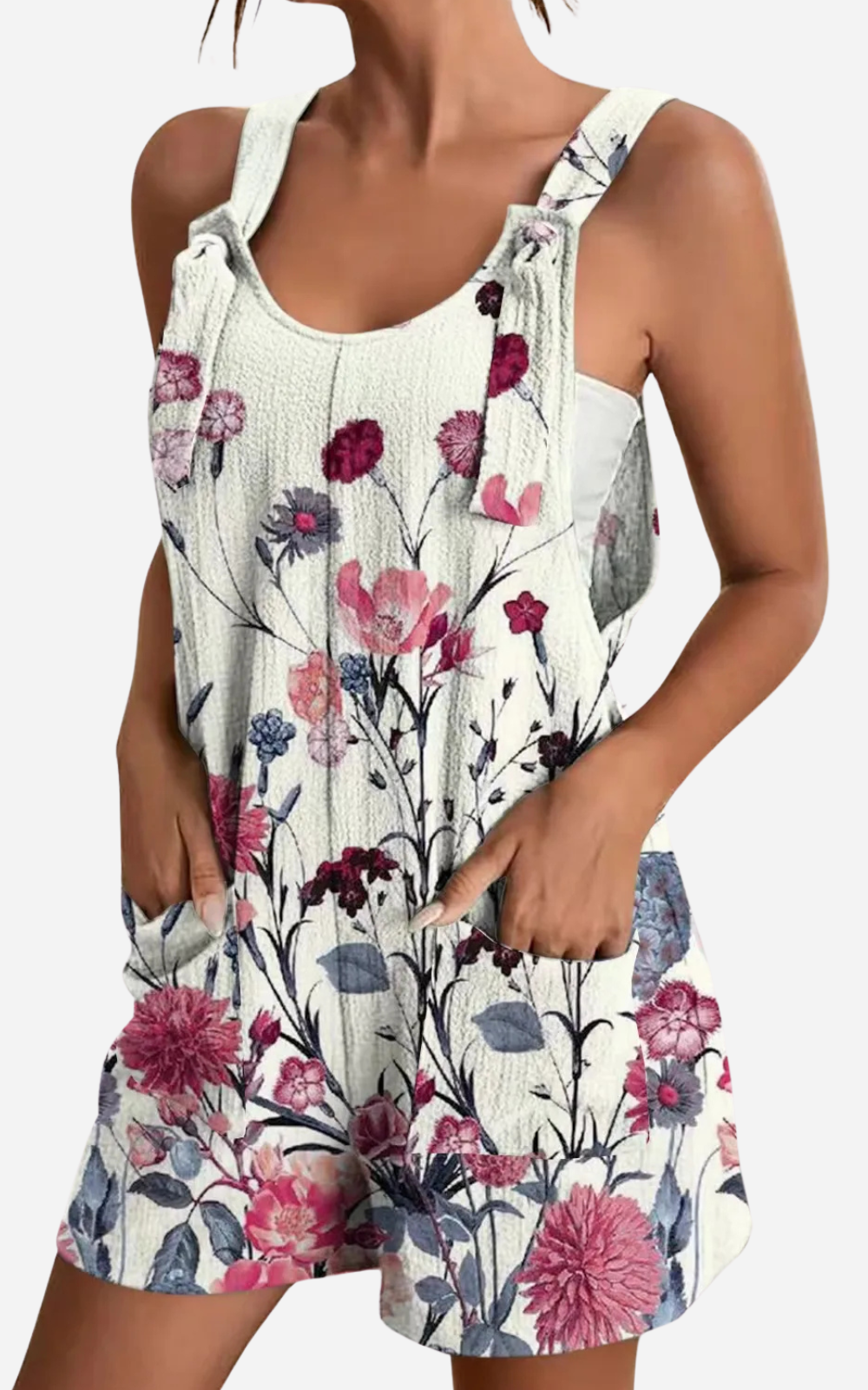 Levoire | Robe Courte À Fleurs Pour Femmes Élégance Et Fraîcheur En Été Blanc