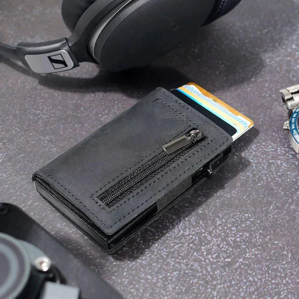 Levoire | Portefeuille Slim Fonctionnel Noir