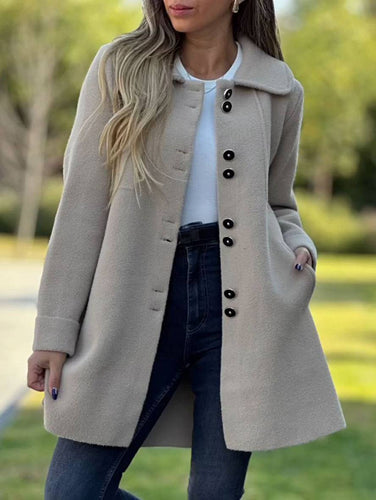 Levoire | Veste Femme Avec Col Revers Et Boutons À L'Avant