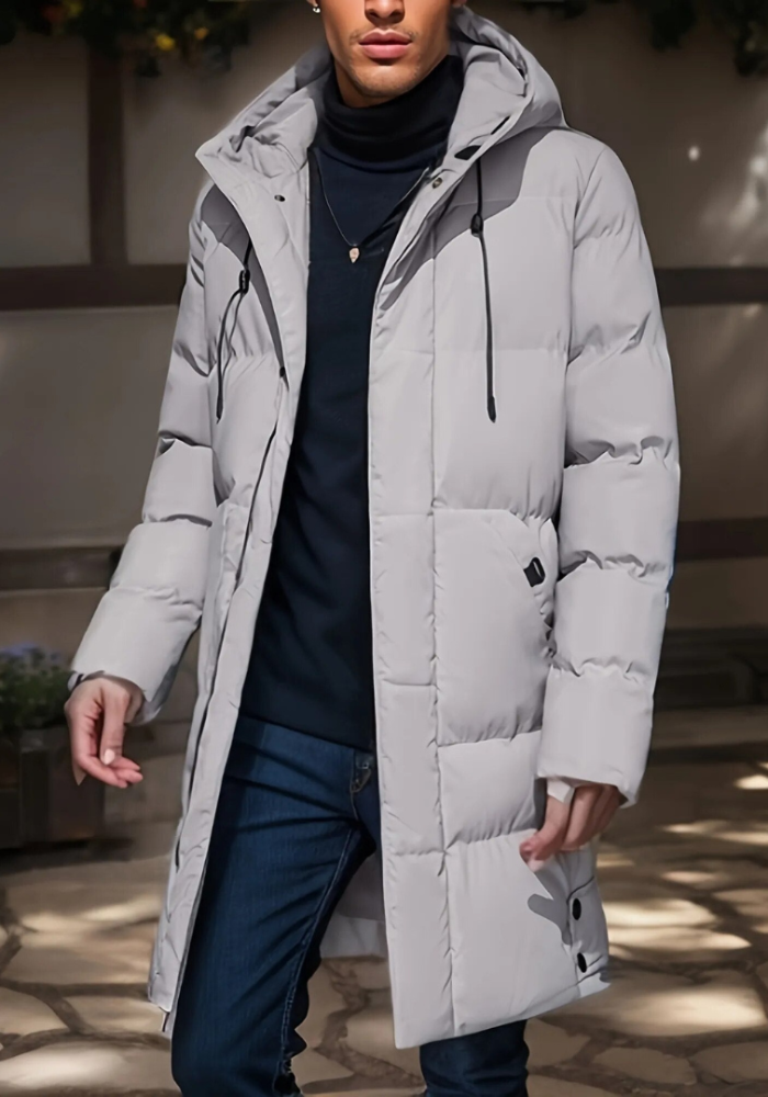 Levoire | Parka pour hommes long Gris