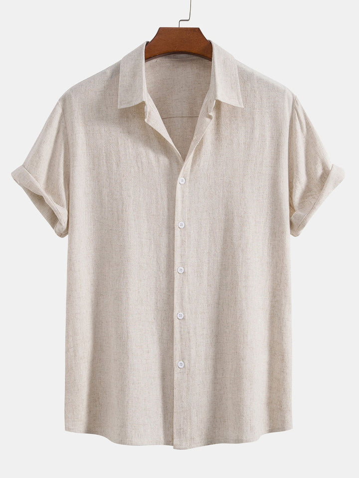 Levoire | T-Shirt En Mélange De Viscose À Boutons & Pantalons À Coupe Droite