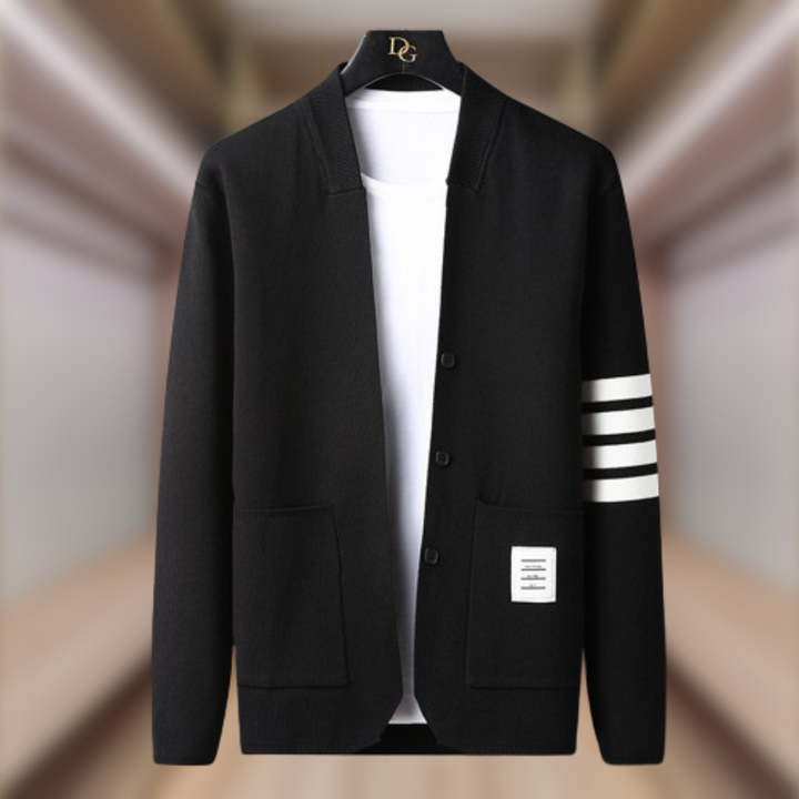 Levoire | Cardigan élégant et sportif Nero