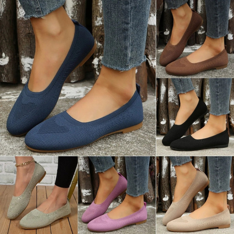 Levoire | Ballerines Plates Avec Bout Rond Et Design Respirant