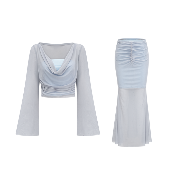 Levoire | Ensemble De Top & Jupe Semi-Transparent