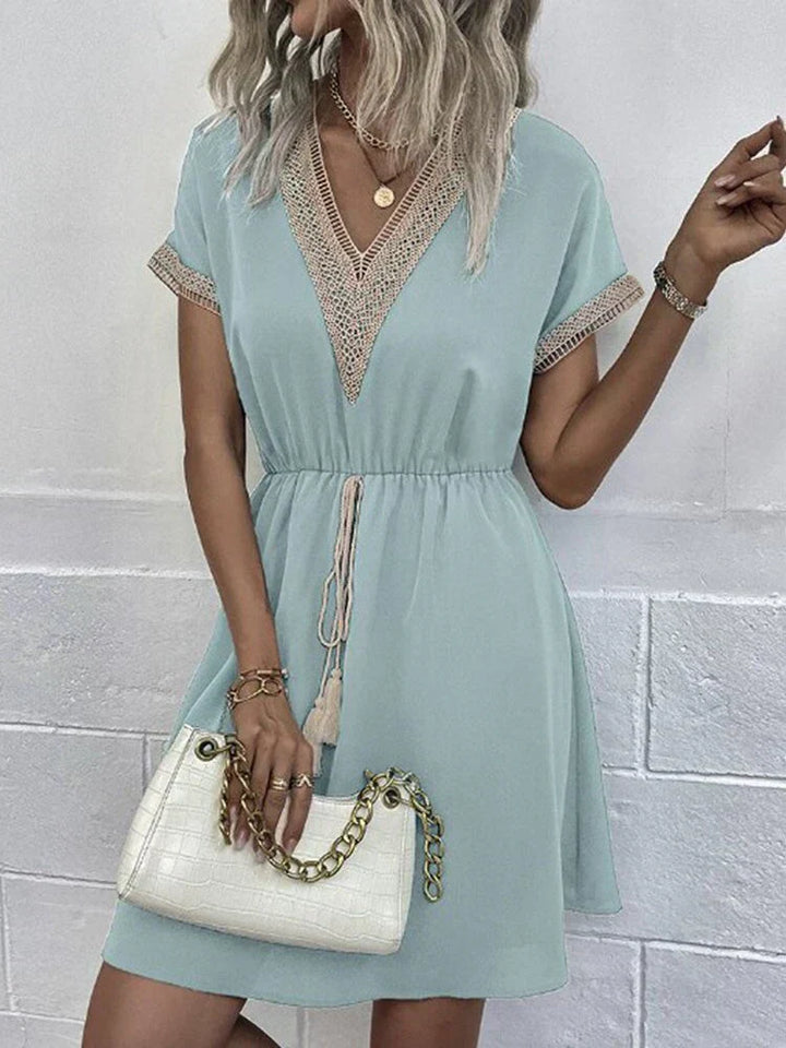 Levoire | Robe De Style Bohème Bleu ciel