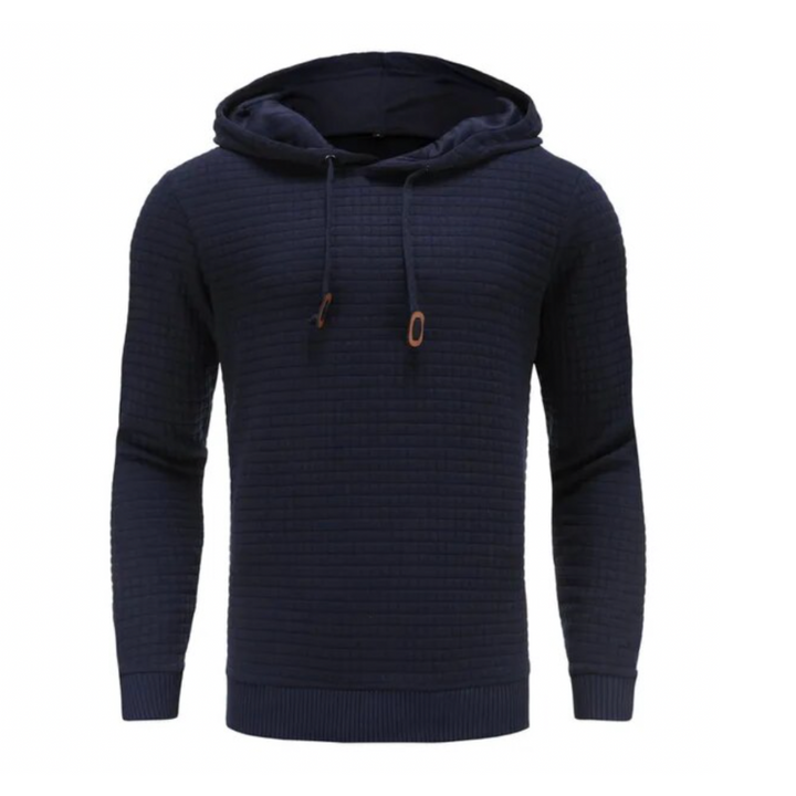 Levoire | Chauffant Pull Hommes Capuche Bleu foncé