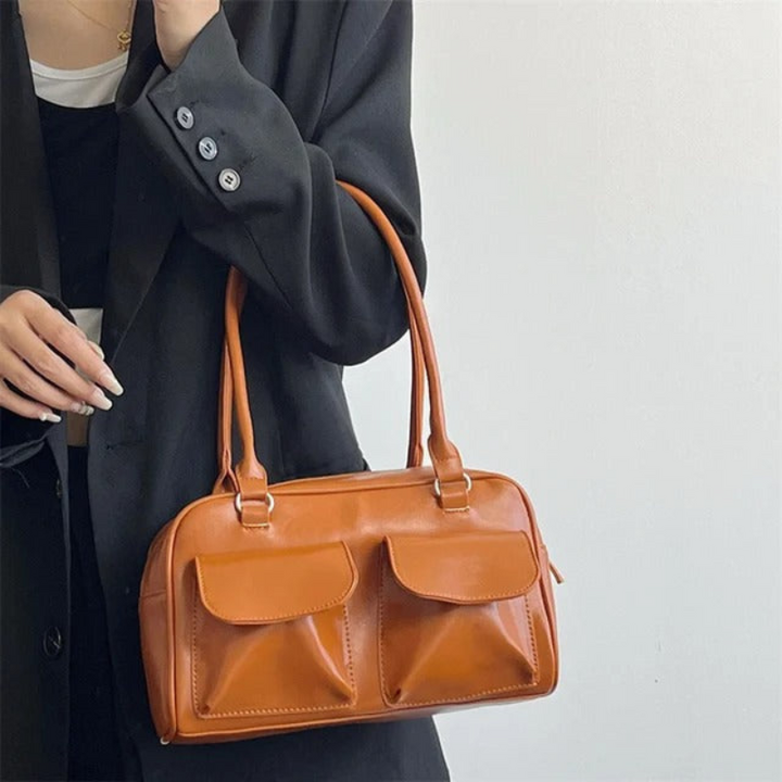 Levoire | Sac À Bandoulière Pour Femmes Vintage Braun 28x16x10cm