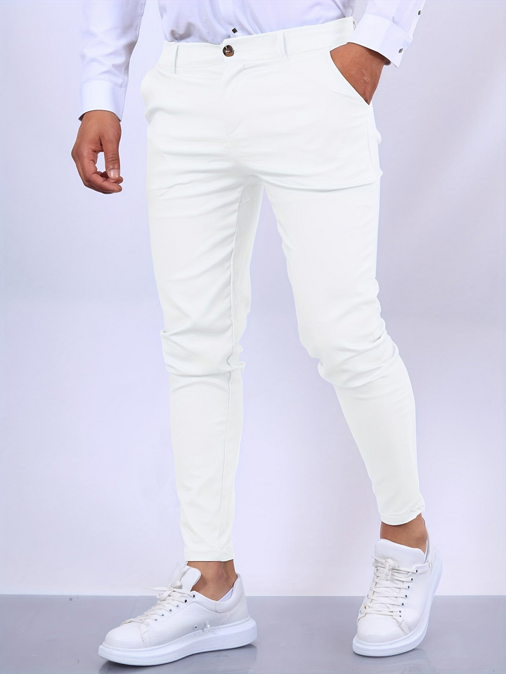 Levoire | Pantalon Chino Élégant et Confortable pour Hommes Blanc