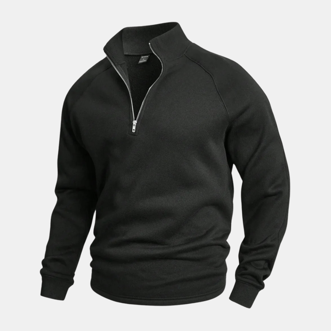 Levoire | Pull zippé élégant Noir