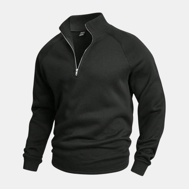 Levoire | Pull zippé élégant Noir