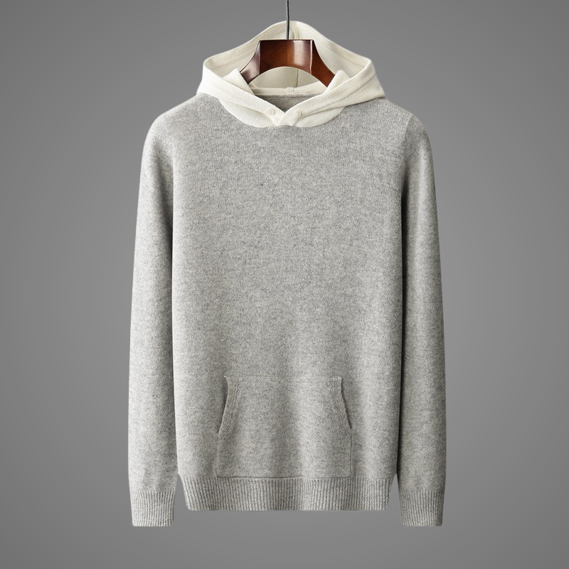Levoire | Sweat à Capuche à Manches Longues avec Poches Blanc