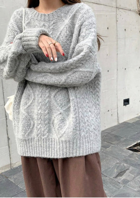Levoire | Pull Chaud Pour Femmes Pour Des Journées Confortables Gris Taille unique