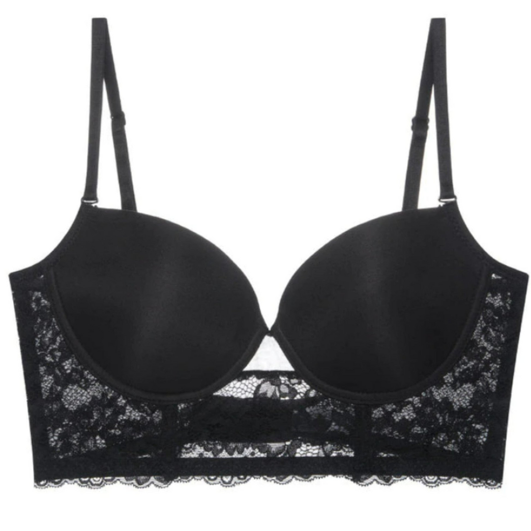 Levoire | Bralette confortable avec armatures pour vêtements à dos ouvert Noir