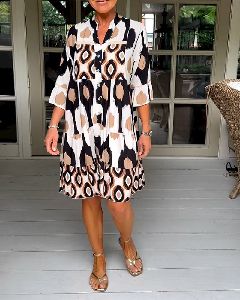 Levoire | Robe imprimée Blanche