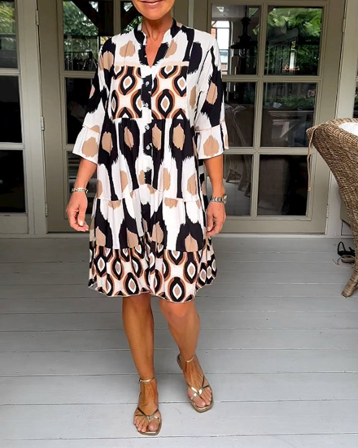 Levoire | Robe imprimée Blanche