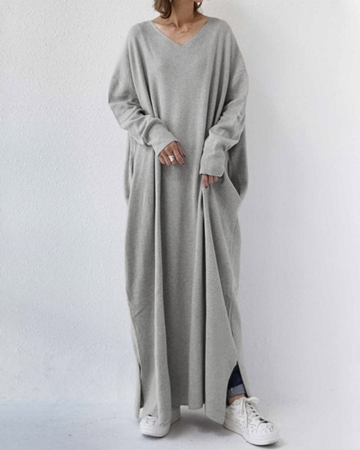 Levoire | Robe Avec Style De Pull Gris