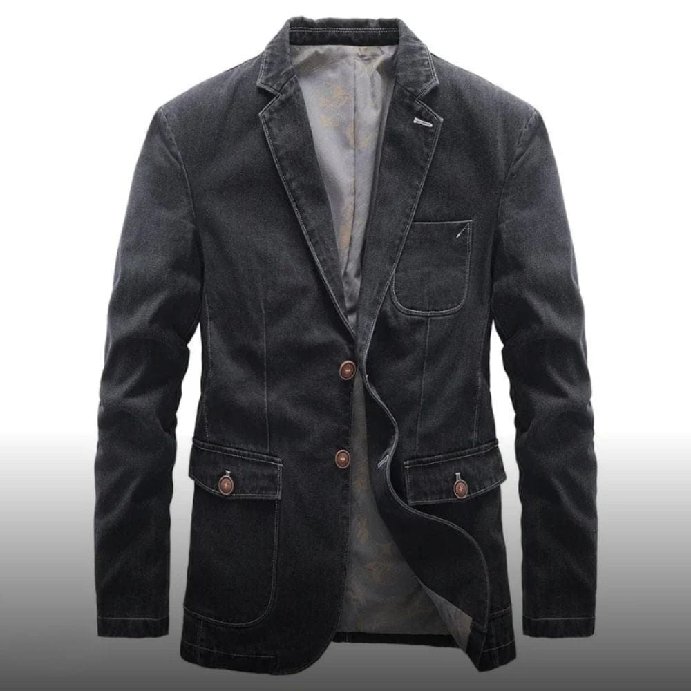 Levoire | Veste En Denim Réversible À Manches Longues Noir