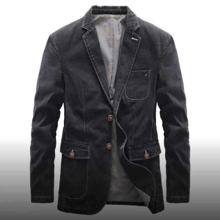 Levoire | Veste En Denim Réversible À Manches Longues Noir