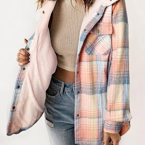 Levoire | Veste À Capuche À Motif Tartan