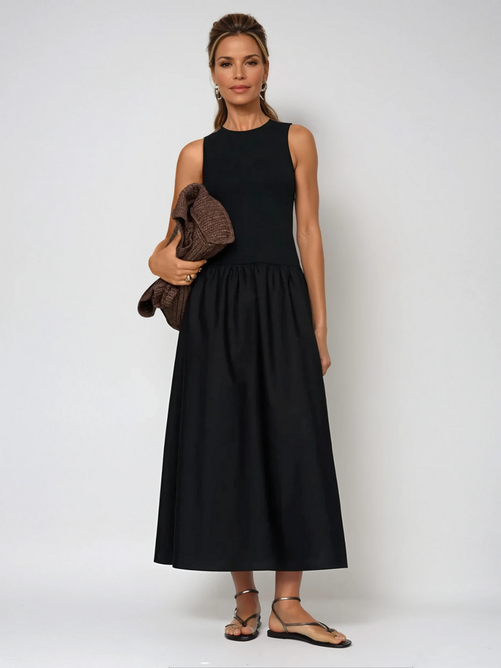 Levoire | Col Casual Robe De Couture Noir
