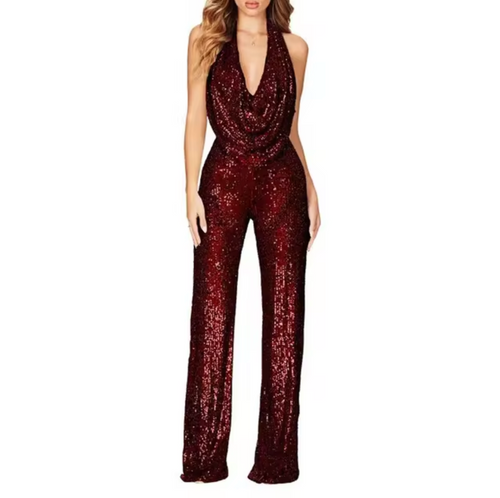 Levoire | Monokini Col Halter Collé Avec Sequins