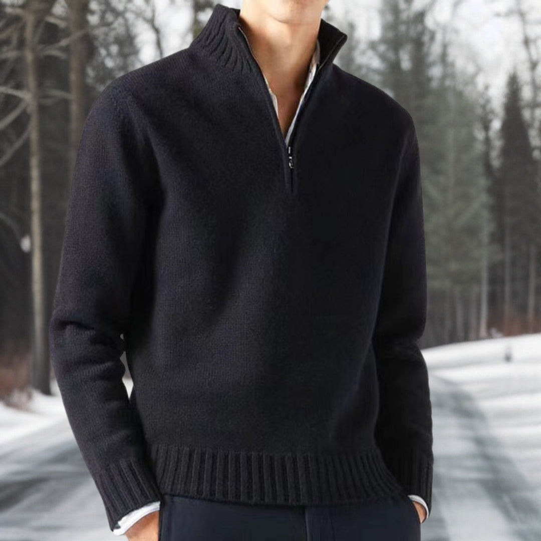 Levoire | Chaud Tricot Pull FR Hommes Noir