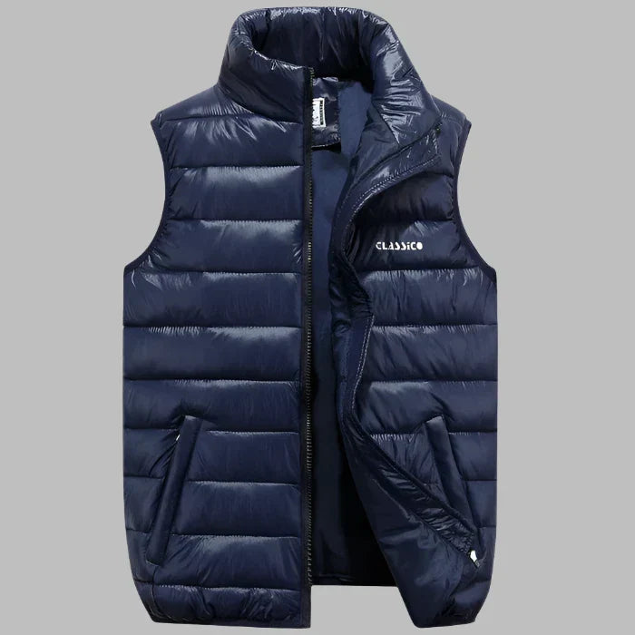 Levoire | Gilet Matelassé Ultra Léger Pour Hommes Bleu marine