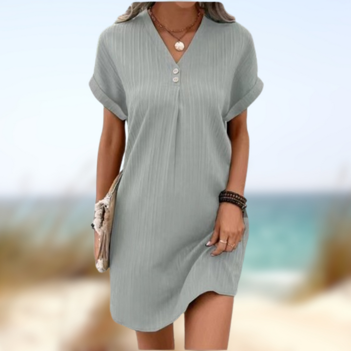 Levoire | Robe d'été à décolleté en V Argento