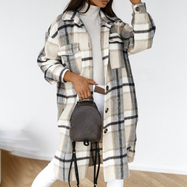 Levoire | Chauffe Trench Femmes Long Gris