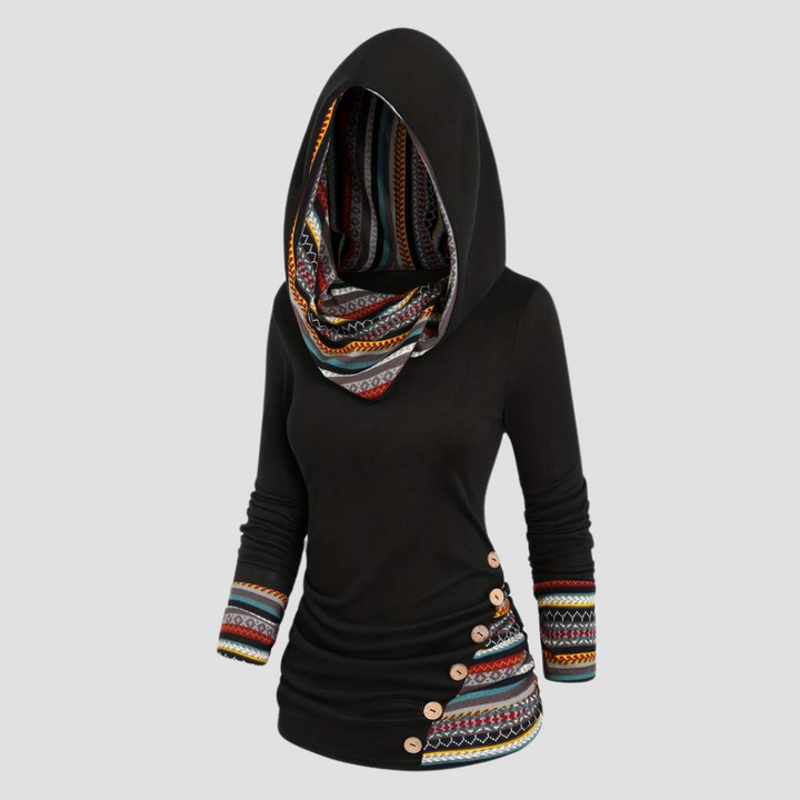 Levoire | Sweat-shirt Slim Fit Pour Femme - Capuche Noir
