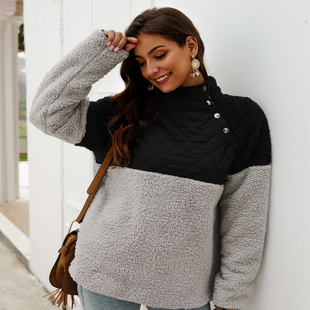 Levoire | Sweatshirt Pour Le Col Montant Pour Femmes Noir