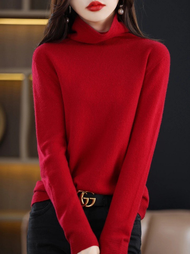 Levoire | Pull en cachemire Pull à col rond pour femmes Pull en tricot doux et confortable Rot