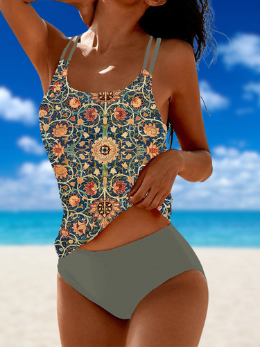 Levoire | Maillot De Bain Sans Manches Glamour Avec Imprimé
