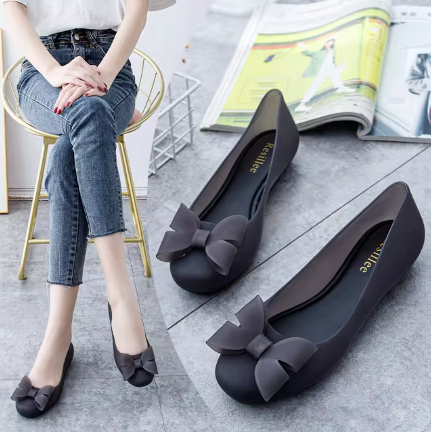 Levoire | Sneakers Avec Nœud Noir