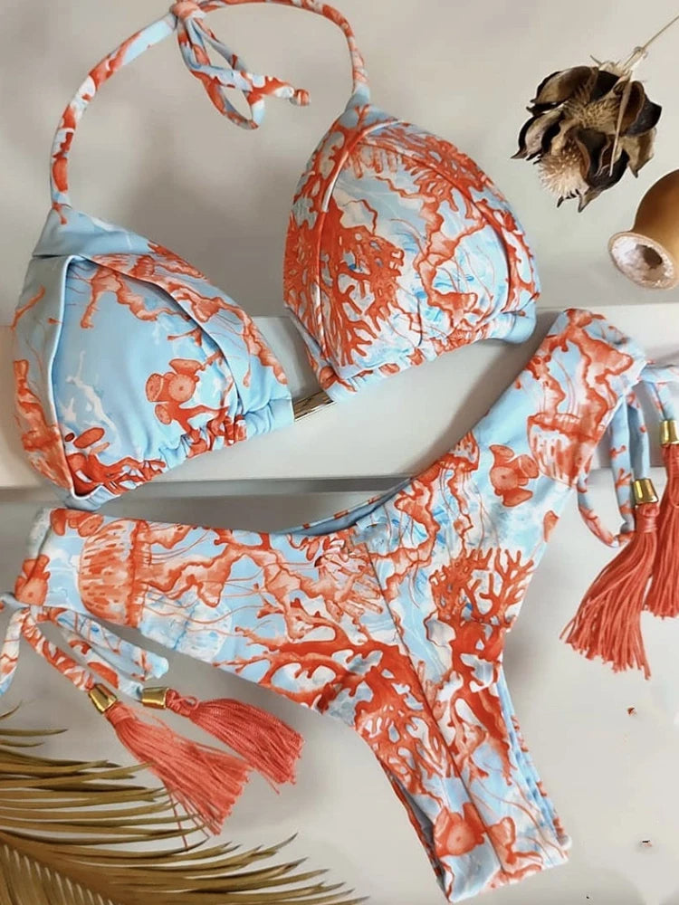 Levoire | Bikini Evy - Frappant Et Stylé Corail