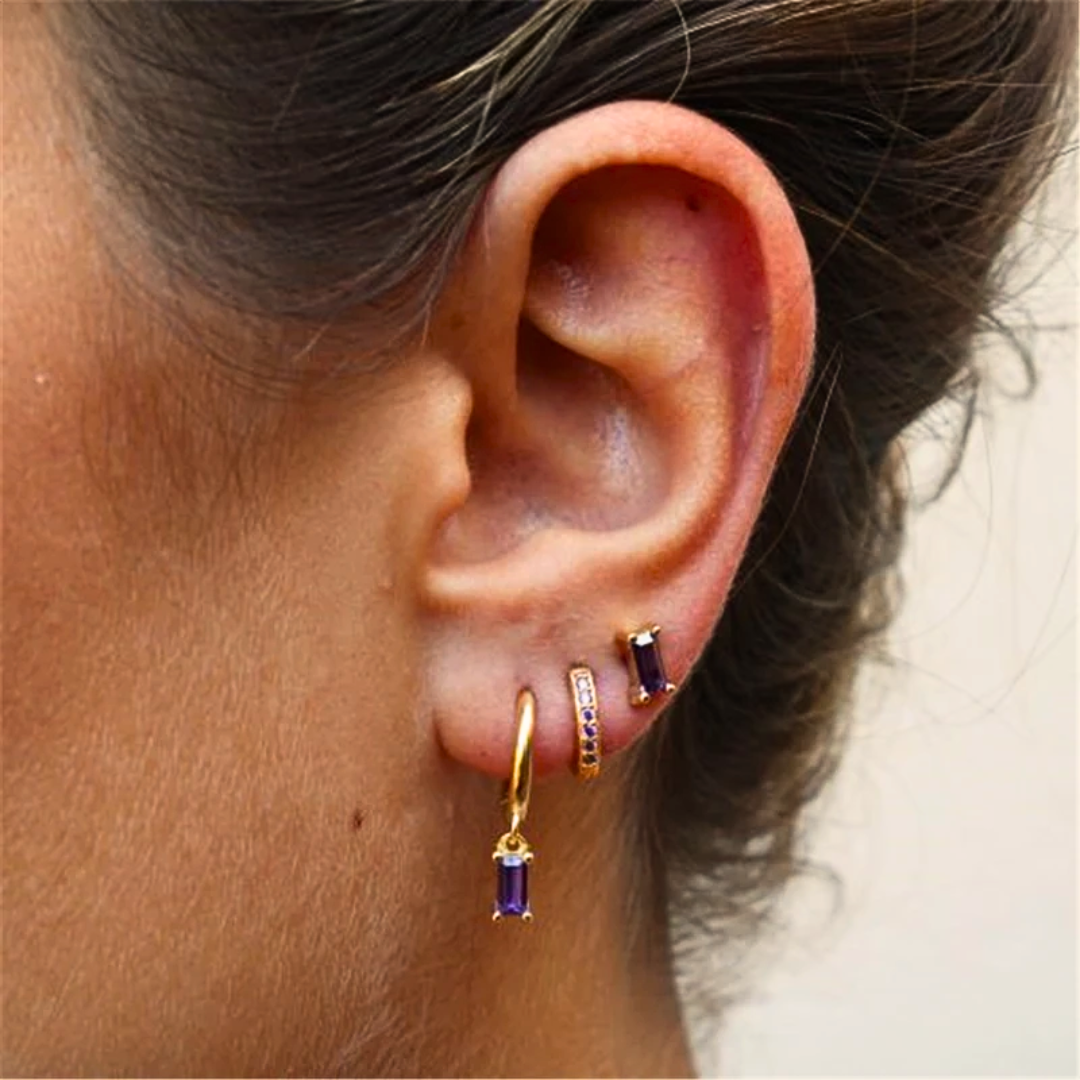 Levoire | Pendentif En Zircon Cristal Série Boucles D'Oreilles