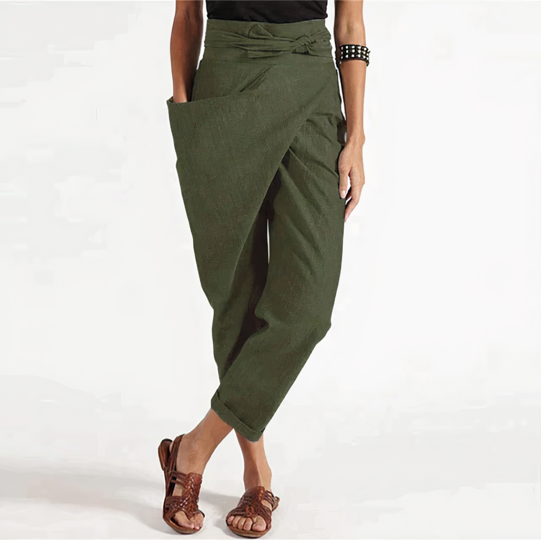Levoire | Haute Taille Pantalon FR Femmes FR Le Style Tendance Vert